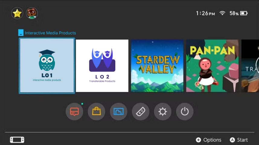 Hover interaction example